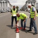 В Курске проверяют качество разметки на центральных улицах