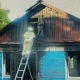 В Курске горел дом на улице Бочарова