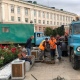 В Курске на Театральной площади лопнул пожарный гидрант
