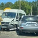 В Курске в аварии с участием маршрутки и кроссовера пострадал пассажир микроавтобуса