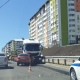 В Курске на улице Крымская Lada Granta врезалась в грузовик дорожной службы