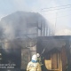 В Курске открытым пламенем горел гараж с машиной
