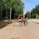 В Курске в парке имени Рокоссовского восстановили тротуарную плитку