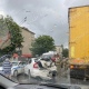 В Курске на улице Сумской столкнулись три автомобиля
