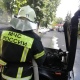 В Железногорске Курской области загорелся автомобиль