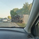 В Курской области после ДТП перевернулся грузовик