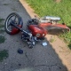 В Курске мотоциклист покалечил себя и ребенка