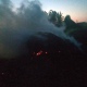 В Курской области горел скирд сена