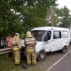 Под Курском в столкновении микроавтобуса и легковушки ранены три человека