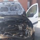 В Курчатове Курской области тушили горящий автомобиль