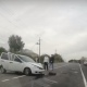 Во Льгове Курской области столкнулись легковушка и бензовоз