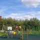 В Курске на территории православной гимназии установили детскую площадку