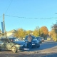 В Курске произошло жесткое столкновение на перекрестке