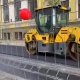 В Курске на улице Ленина кладут асфальт после замены теплосетей