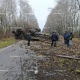 На трассе под Курском перевернулся грузовик с прицепом, заблокировав движение