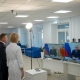 Владимир Путин по ВКС принял участие в открытии после ремонта поликлиники №3 Курска