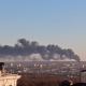 Три пожарных поезда направлены на тушение огня на территории курского аэродрома
