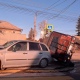 В Курске внедорожник перевернулся на улице Пучковка
