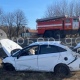 В аварии под Курском ранена девушка в перевернувшейся машине