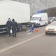 В Курске грузовик сбил пешехода, личность которого устанавливается