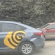 В центре Курска попало в аварию такси