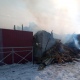 В Курской области огнем уничтожен жилой дом