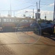 В Курске после столкновения с трамваем перевернулся автомобиль