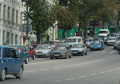 Из-за автомобильных пробок в Курске растет уровень загазованности воздуха