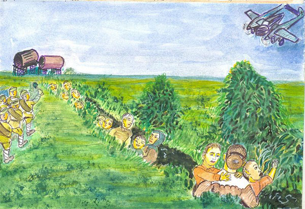 «Окна моего детства». 1941 год. Налет немецкой авиации на станцию Поныри «Окна моего детства». 1941 год. Налет немецкой авиации на станцию Поныри