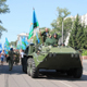 Курская область. В День ВДВ памятник в Железногорске одели в тельняшку