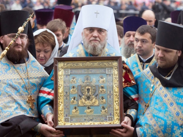 Древнюю святыню привозят на место обретения с 2009 года Древнюю святыню привозят на место обретения с 2009 года