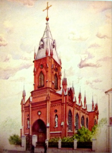 Кирха (лютеранская или немецкая церковь) апостолов Петра и Павла. Московская улица (ул. Ленина, 21), 1895 год. Перестроена в гражданское здание в 1938 году. Сейчас там располагается областная прокуратура Кирха (лютеранская или немецкая церковь) апостолов Петра и Павла. Московская улица (ул. Ленина, 21), 1895 год. Перестроена в гражданское здание в 1938 году. Сейчас там располагается областная прокуратура