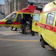Вертолет доставил в больницу школьника, попавшего в ДТП на электросамокате