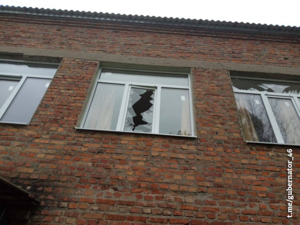 26 мая во время атаки на село Воробжа были повреждены здание школы и несколько домов