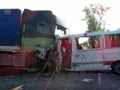 Под Курском в жуткой аварии погибли шесть пассажиров микроавтобуса, еще четверо ранены (ВИДЕО)
