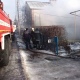 В Курске выгорел 2-этажный дом, пожар тушили бригады пяти частей