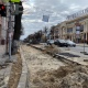 В Курске благоустройство улицы Ленина затянулось из-за щебня