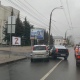 В Курске на улице Радищева в ДТП попала машина такси
