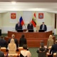 Курские депутаты исполнили гимн России на заседании областной Думы