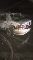 Серьезное ДТП на въезде в Курск: один из автомобилей загорелся