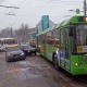 На перекрестке в центре Курска одновременно произошло два ДТП с маршруткой и автобусом