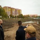 Глава Курска проинспектировал строительство сквера на улице Студенческой