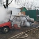 Во Льгове Курской области сгорел автомобиль