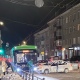 В центре Курска в аварию попал троллейбус