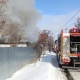 В центре Курска горит жилой дом
