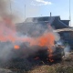 В Курской области потушили пожар на подворье