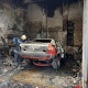 В Курске выгорел гараж автосервиса с автомобилем «Ауди»