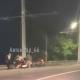 В Курске ночью перевернулась машина на трамвайных рельсах