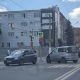 Авария в центре Курска осложнила движение