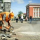 В Курске начали менять плитку на улице Ленина